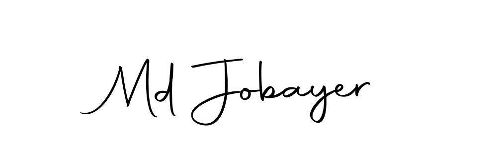 Use a signature maker to create a handwritten signature online. With this signature software, you can design (Autography-DOLnW) your own signature for name Md Jobayer. Md Jobayer signature style 10 images and pictures png