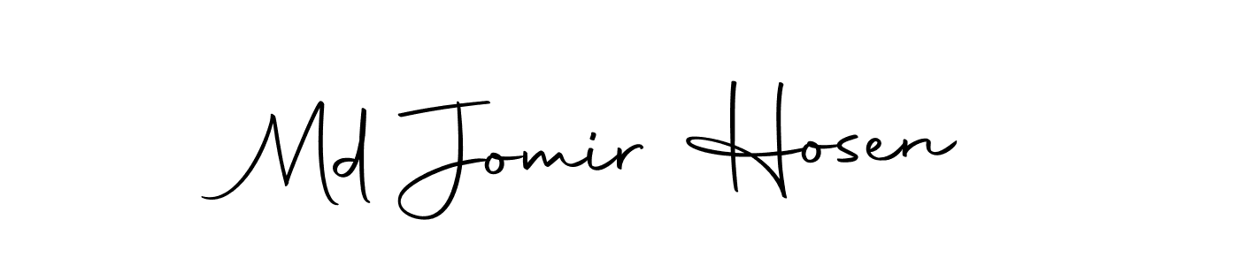 Create a beautiful signature design for name Md Jomir Hosen. With this signature (Autography-DOLnW) fonts, you can make a handwritten signature for free. Md Jomir Hosen signature style 10 images and pictures png