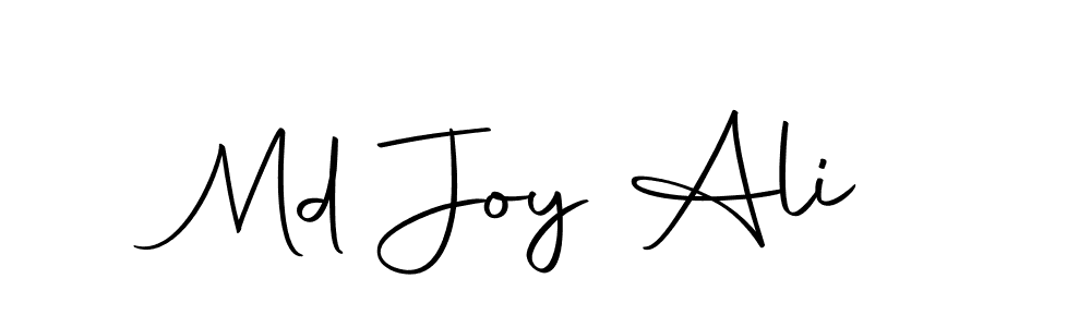 Design your own signature with our free online signature maker. With this signature software, you can create a handwritten (Autography-DOLnW) signature for name Md Joy Ali. Md Joy Ali signature style 10 images and pictures png