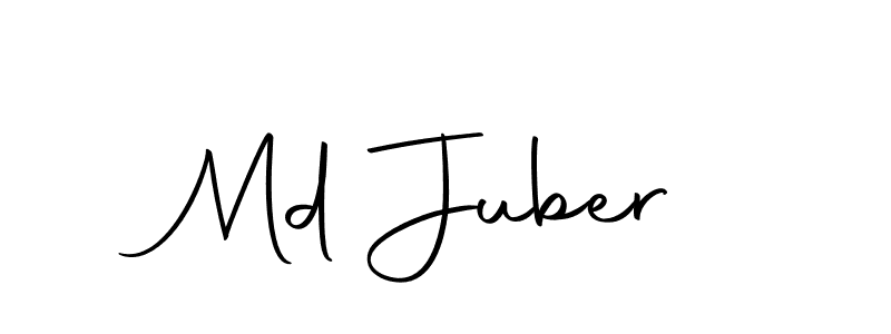 Use a signature maker to create a handwritten signature online. With this signature software, you can design (Autography-DOLnW) your own signature for name Md Juber. Md Juber signature style 10 images and pictures png