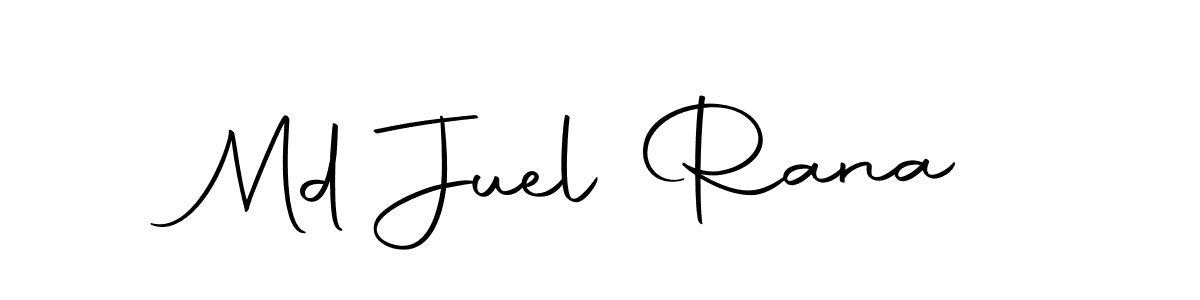 How to make Md Juel Rana name signature. Use Autography-DOLnW style for creating short signs online. This is the latest handwritten sign. Md Juel Rana signature style 10 images and pictures png