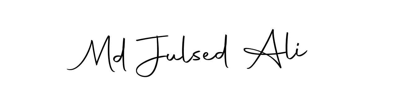 How to make Md Julsed Ali name signature. Use Autography-DOLnW style for creating short signs online. This is the latest handwritten sign. Md Julsed Ali signature style 10 images and pictures png