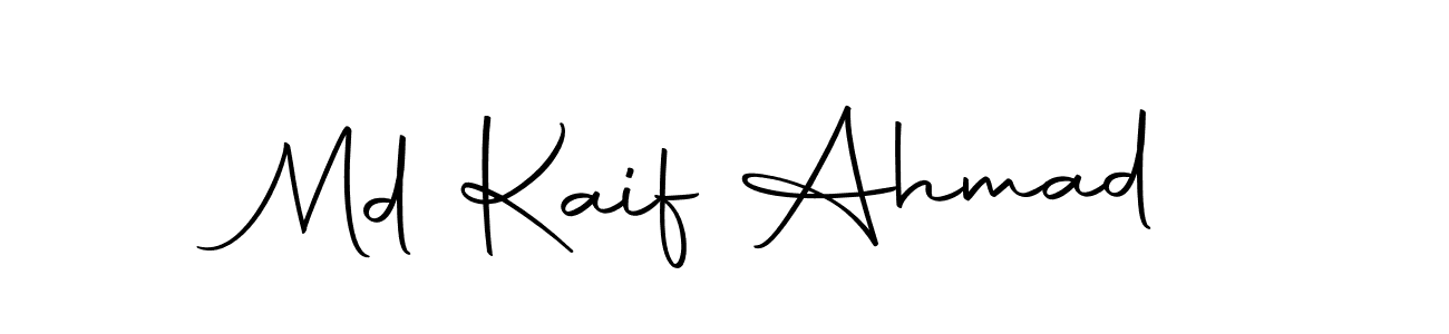 Use a signature maker to create a handwritten signature online. With this signature software, you can design (Autography-DOLnW) your own signature for name Md Kaif Ahmad. Md Kaif Ahmad signature style 10 images and pictures png