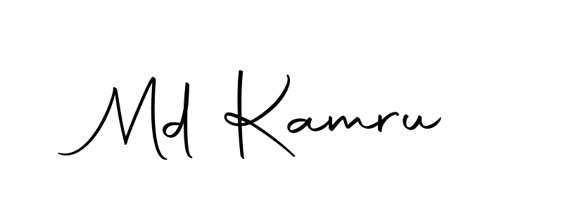Make a beautiful signature design for name Md Kamru. With this signature (Autography-DOLnW) style, you can create a handwritten signature for free. Md Kamru signature style 10 images and pictures png