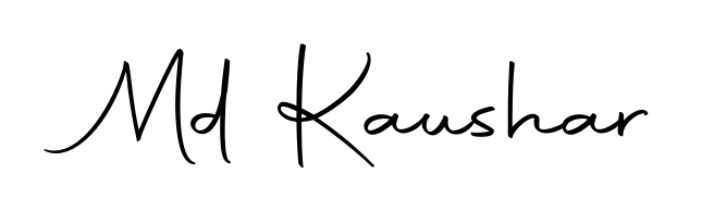 A dynamic signature style for Md Kaushar using Autography-DOLnW script. Designed to look authentic, handwritten, and professional. Md Kaushar signature style 10 images and pictures png