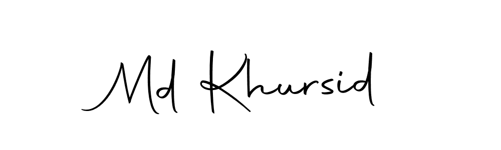 Md Khursid stylish signature style. Best Handwritten Sign (Autography-DOLnW) for my name. Handwritten Signature Collection Ideas for my name Md Khursid. Md Khursid signature style 10 images and pictures png