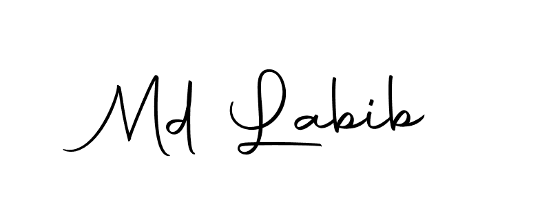 How to make Md Labib name signature. Use Autography-DOLnW style for creating short signs online. This is the latest handwritten sign. Md Labib signature style 10 images and pictures png