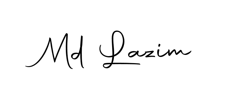 The best way (Autography-DOLnW) to make a short signature is to pick only two or three words in your name. The name Md Lazim include a total of six letters. For converting this name. Md Lazim signature style 10 images and pictures png