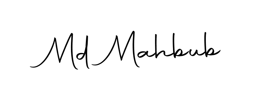 Create a beautiful signature design for name Md Mahbub. With this signature (Autography-DOLnW) fonts, you can make a handwritten signature for free. Md Mahbub signature style 10 images and pictures png