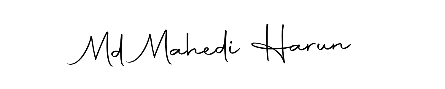 Similarly Autography-DOLnW is the best handwritten signature design. Signature creator online .You can use it as an online autograph creator for name Md Mahedi Harun. Md Mahedi Harun signature style 10 images and pictures png