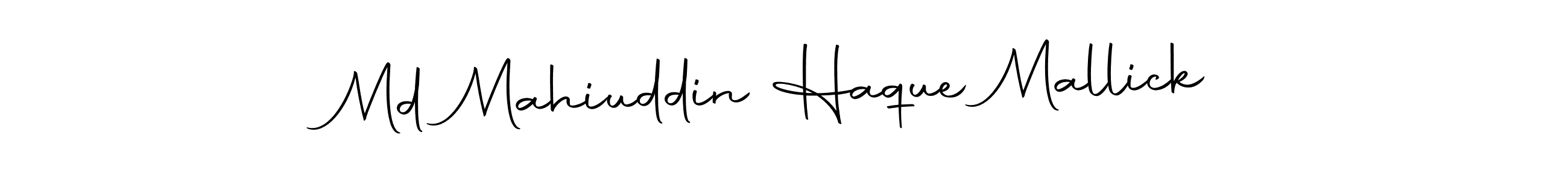 Autography-DOLnW is a professional signature style that is perfect for those who want to add a touch of class to their signature. It is also a great choice for those who want to make their signature more unique. Get Md Mahiuddin Haque Mallick name to fancy signature for free. Md Mahiuddin Haque Mallick signature style 10 images and pictures png