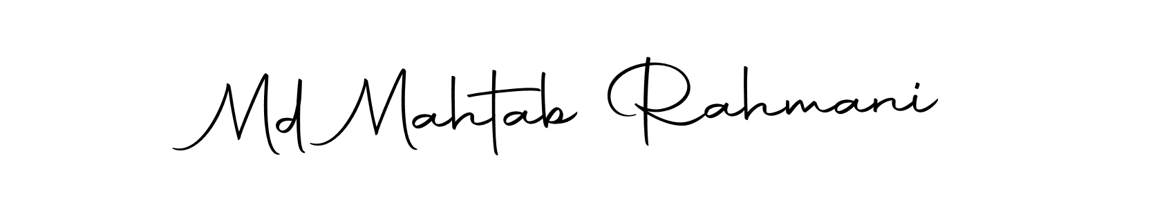 How to make Md Mahtab Rahmani signature? Autography-DOLnW is a professional autograph style. Create handwritten signature for Md Mahtab Rahmani name. Md Mahtab Rahmani signature style 10 images and pictures png