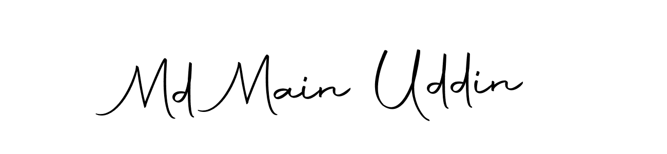 Make a beautiful signature design for name Md Main Uddin. With this signature (Autography-DOLnW) style, you can create a handwritten signature for free. Md Main Uddin signature style 10 images and pictures png