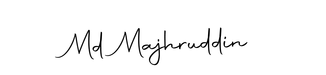 How to make Md Majhruddin name signature. Use Autography-DOLnW style for creating short signs online. This is the latest handwritten sign. Md Majhruddin signature style 10 images and pictures png