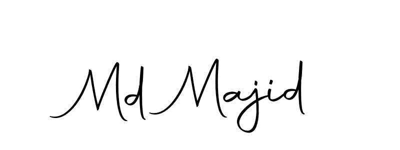 Design your own signature with our free online signature maker. With this signature software, you can create a handwritten (Autography-DOLnW) signature for name Md Majid. Md Majid signature style 10 images and pictures png