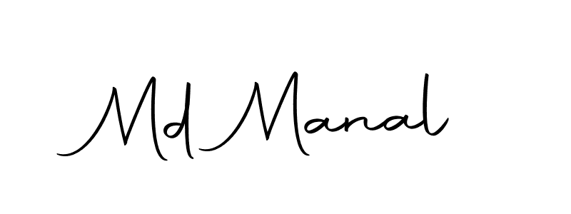 Create a beautiful signature design for name Md Manal. With this signature (Autography-DOLnW) fonts, you can make a handwritten signature for free. Md Manal signature style 10 images and pictures png