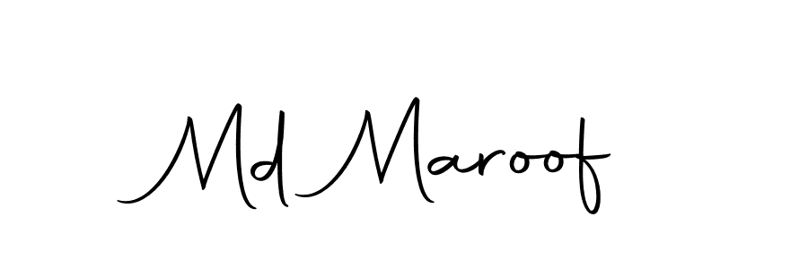 Design your own signature with our free online signature maker. With this signature software, you can create a handwritten (Autography-DOLnW) signature for name Md Maroof. Md Maroof signature style 10 images and pictures png