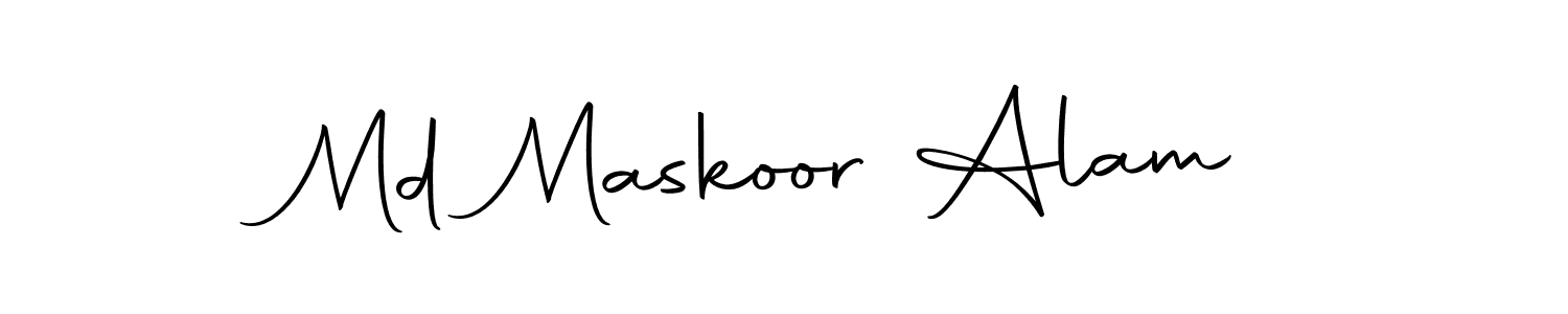Make a beautiful signature design for name Md Maskoor Alam. With this signature (Autography-DOLnW) style, you can create a handwritten signature for free. Md Maskoor Alam signature style 10 images and pictures png