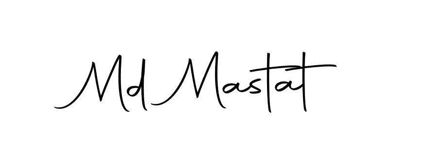 Design your own signature with our free online signature maker. With this signature software, you can create a handwritten (Autography-DOLnW) signature for name Md Mastat. Md Mastat signature style 10 images and pictures png