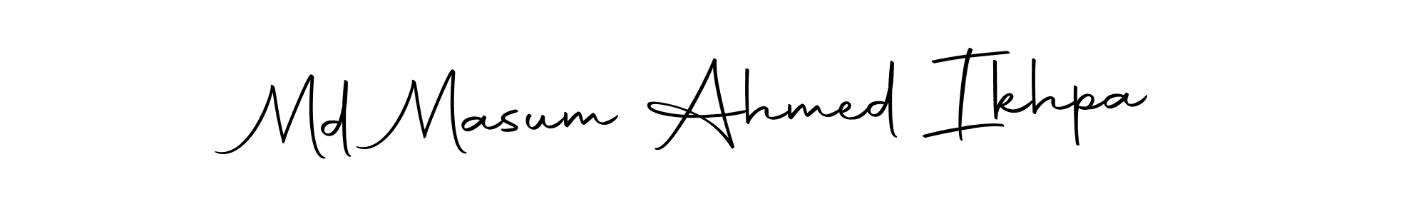 You should practise on your own different ways (Autography-DOLnW) to write your name (Md Masum Ahmed Ikhpa) in signature. don't let someone else do it for you. Md Masum Ahmed Ikhpa signature style 10 images and pictures png