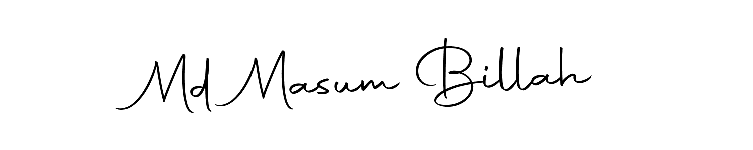 Also we have Md Masum Billah name is the best signature style. Create professional handwritten signature collection using Autography-DOLnW autograph style. Md Masum Billah signature style 10 images and pictures png