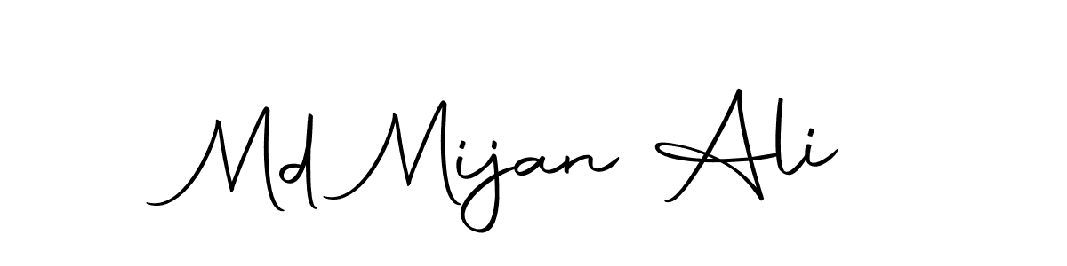 Make a short Md Mijan Ali signature style. Manage your documents anywhere anytime using Autography-DOLnW. Create and add eSignatures, submit forms, share and send files easily. Md Mijan Ali signature style 10 images and pictures png