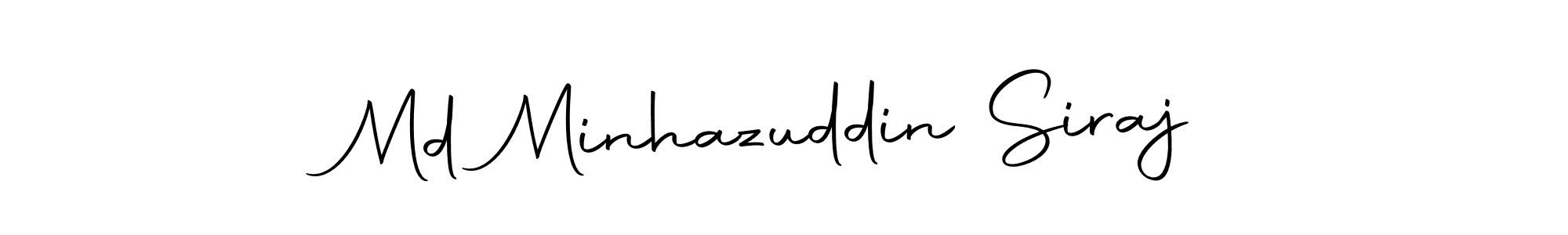 Create a beautiful signature design for name Md Minhazuddin Siraj. With this signature (Autography-DOLnW) fonts, you can make a handwritten signature for free. Md Minhazuddin Siraj signature style 10 images and pictures png