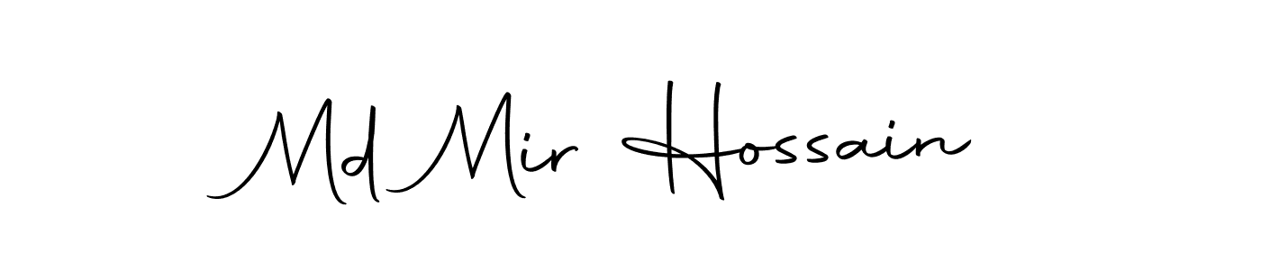 Use a signature maker to create a handwritten signature online. With this signature software, you can design (Autography-DOLnW) your own signature for name Md Mir Hossain. Md Mir Hossain signature style 10 images and pictures png