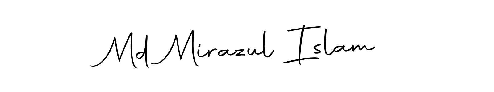 Design your own signature with our free online signature maker. With this signature software, you can create a handwritten (Autography-DOLnW) signature for name Md Mirazul Islam. Md Mirazul Islam signature style 10 images and pictures png