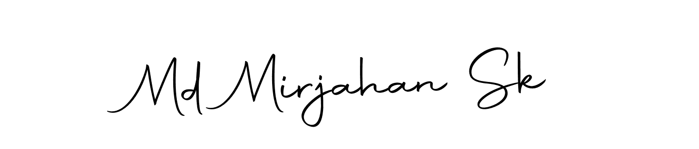 The best way (Autography-DOLnW) to make a short signature is to pick only two or three words in your name. The name Md Mirjahan Sk include a total of six letters. For converting this name. Md Mirjahan Sk signature style 10 images and pictures png