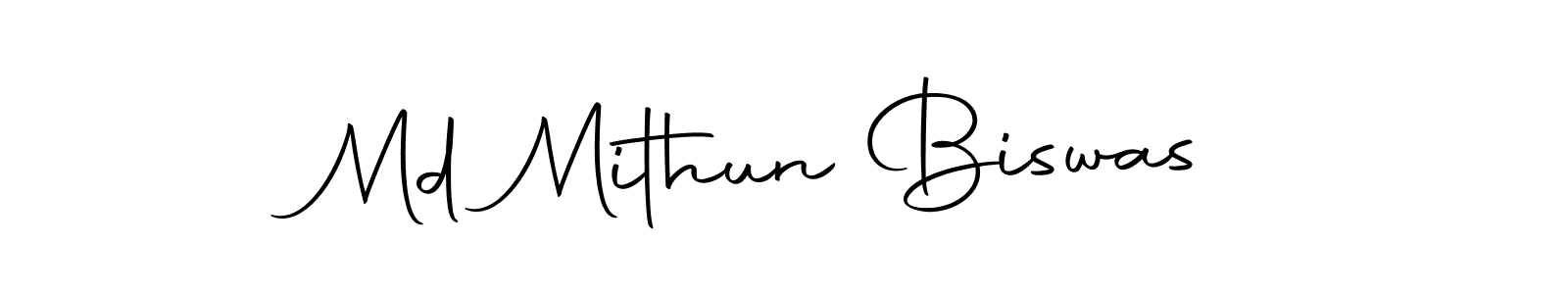 Use a signature maker to create a handwritten signature online. With this signature software, you can design (Autography-DOLnW) your own signature for name Md Mithun Biswas. Md Mithun Biswas signature style 10 images and pictures png