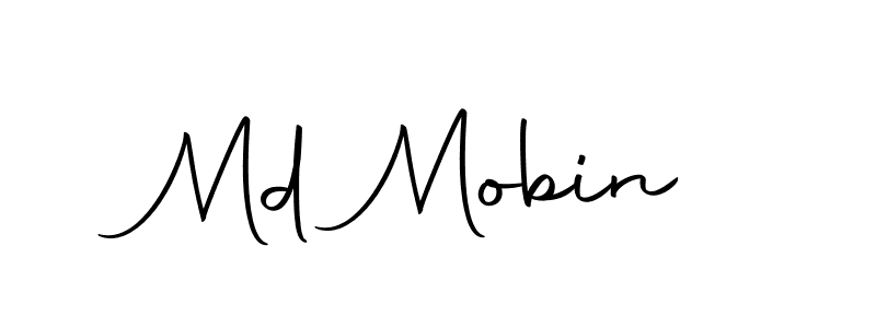 Design your own signature with our free online signature maker. With this signature software, you can create a handwritten (Autography-DOLnW) signature for name Md Mobin. Md Mobin signature style 10 images and pictures png