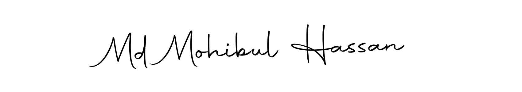 You should practise on your own different ways (Autography-DOLnW) to write your name (Md Mohibul Hassan) in signature. don't let someone else do it for you. Md Mohibul Hassan signature style 10 images and pictures png