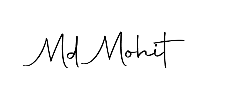 How to make Md Mohit signature? Autography-DOLnW is a professional autograph style. Create handwritten signature for Md Mohit name. Md Mohit signature style 10 images and pictures png