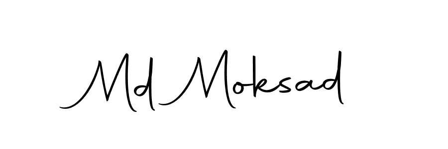 How to make Md Moksad name signature. Use Autography-DOLnW style for creating short signs online. This is the latest handwritten sign. Md Moksad signature style 10 images and pictures png