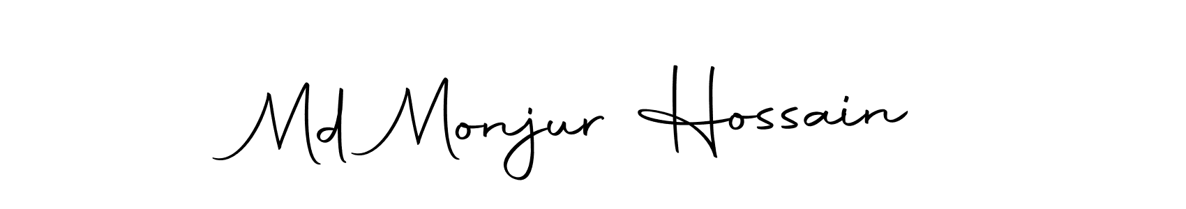 Create a beautiful signature design for name Md Monjur Hossain. With this signature (Autography-DOLnW) fonts, you can make a handwritten signature for free. Md Monjur Hossain signature style 10 images and pictures png