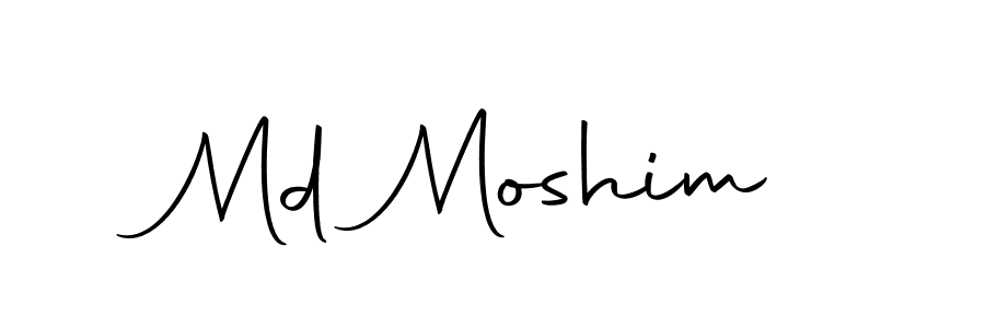 How to make Md Moshim name signature. Use Autography-DOLnW style for creating short signs online. This is the latest handwritten sign. Md Moshim signature style 10 images and pictures png