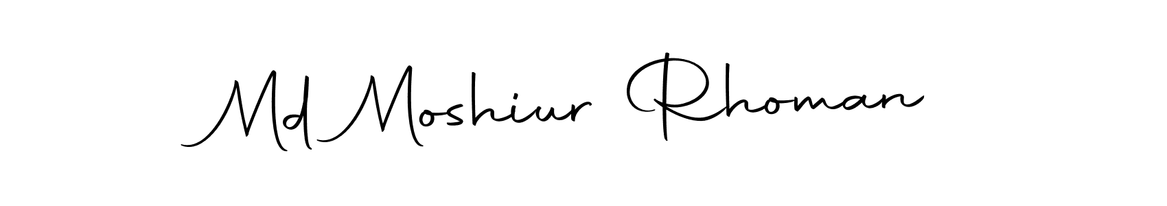 Design your own signature with our free online signature maker. With this signature software, you can create a handwritten (Autography-DOLnW) signature for name Md Moshiur Rhoman. Md Moshiur Rhoman signature style 10 images and pictures png