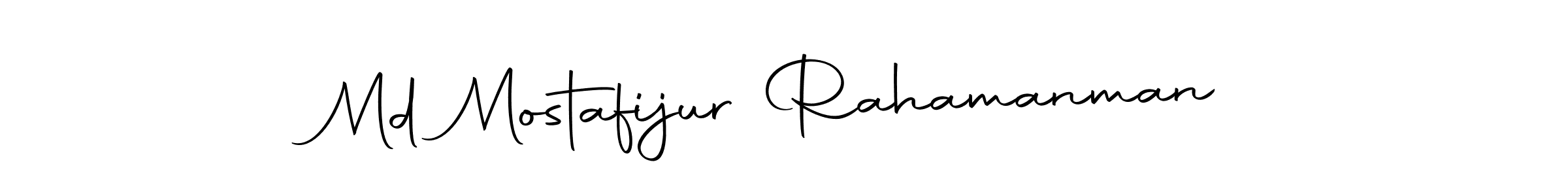 Create a beautiful signature design for name Md Mostafijur Rahamanman. With this signature (Autography-DOLnW) fonts, you can make a handwritten signature for free. Md Mostafijur Rahamanman signature style 10 images and pictures png