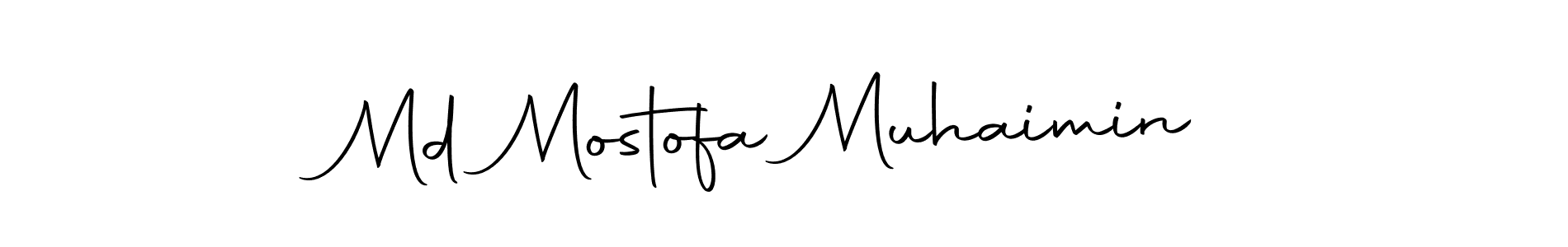 Create a beautiful signature design for name Md Mostofa Muhaimin. With this signature (Autography-DOLnW) fonts, you can make a handwritten signature for free. Md Mostofa Muhaimin signature style 10 images and pictures png