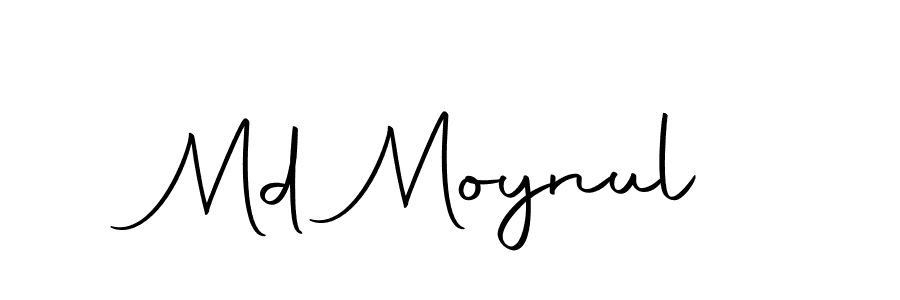 How to make Md Moynul name signature. Use Autography-DOLnW style for creating short signs online. This is the latest handwritten sign. Md Moynul signature style 10 images and pictures png