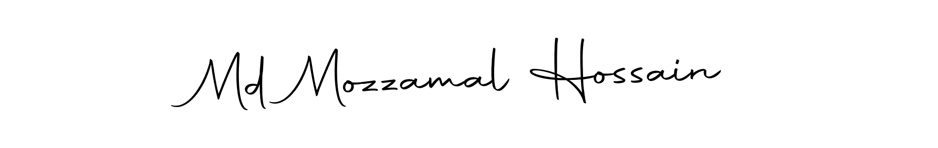 Create a beautiful signature design for name Md Mozzamal Hossain. With this signature (Autography-DOLnW) fonts, you can make a handwritten signature for free. Md Mozzamal Hossain signature style 10 images and pictures png