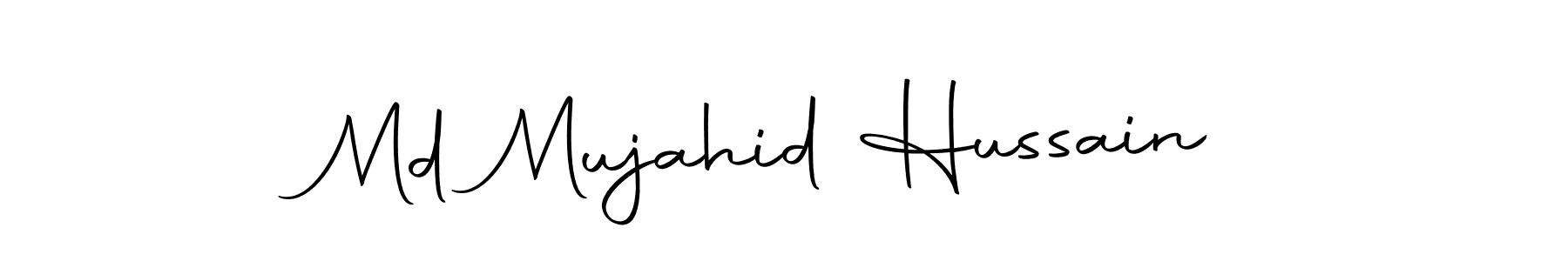 You can use this online signature creator to create a handwritten signature for the name Md Mujahid Hussain. This is the best online autograph maker. Md Mujahid Hussain signature style 10 images and pictures png