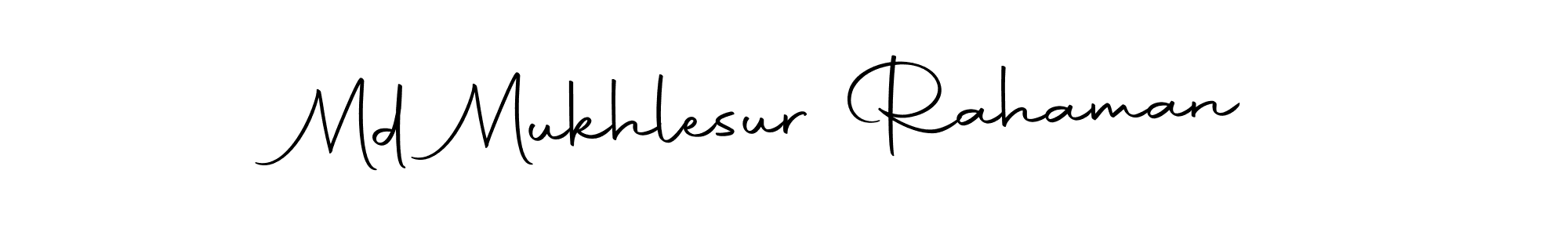 Create a beautiful signature design for name Md Mukhlesur Rahaman. With this signature (Autography-DOLnW) fonts, you can make a handwritten signature for free. Md Mukhlesur Rahaman signature style 10 images and pictures png