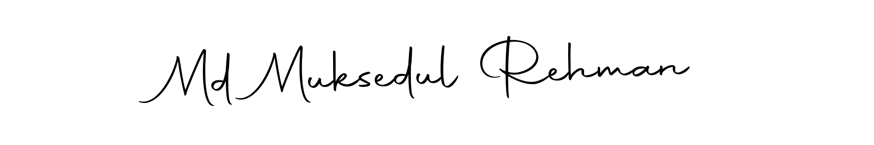 Design your own signature with our free online signature maker. With this signature software, you can create a handwritten (Autography-DOLnW) signature for name Md Muksedul Rehman. Md Muksedul Rehman signature style 10 images and pictures png