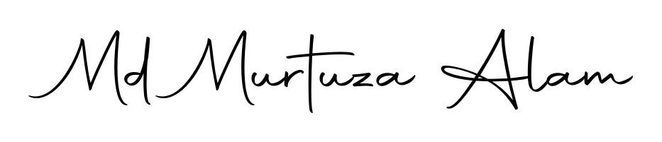Personalize your online presence with Md Murtuza Alam signature rendered in elegant Autography-DOLnW font. Great for website footers and blogs. Md Murtuza Alam signature style 10 images and pictures png