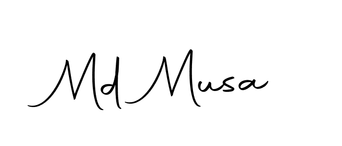 Use a signature maker to create a handwritten signature online. With this signature software, you can design (Autography-DOLnW) your own signature for name Md Musa. Md Musa signature style 10 images and pictures png