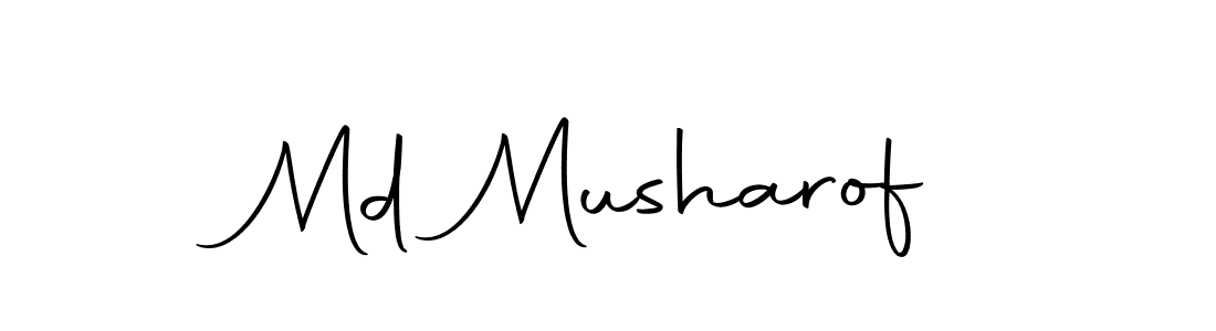 Design your own signature with our free online signature maker. With this signature software, you can create a handwritten (Autography-DOLnW) signature for name Md Musharof. Md Musharof signature style 10 images and pictures png