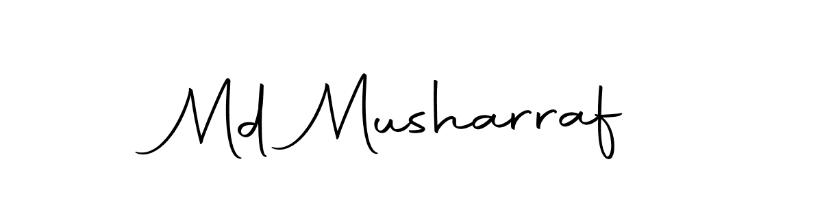 How to make Md Musharraf name signature. Use Autography-DOLnW style for creating short signs online. This is the latest handwritten sign. Md Musharraf signature style 10 images and pictures png