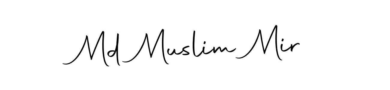 Make a beautiful signature design for name Md Muslim Mir. With this signature (Autography-DOLnW) style, you can create a handwritten signature for free. Md Muslim Mir signature style 10 images and pictures png